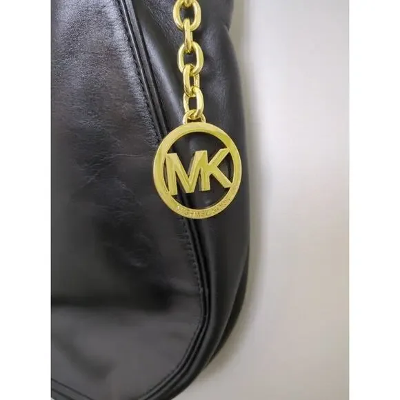 Michael Kors Stanthorpe Large Black Leather Shoulder Bag. - Picture 5 of 8
